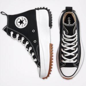 Converse Run Star Hike Platform Hi-Top | Black | Womens 7.5